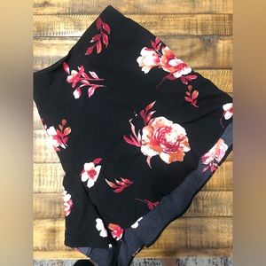 City Chic |  Size 18 Chiffon like floral shorts